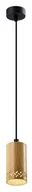 Lampy sufitowe - Candellux Lampa wisząca drewniana oprawa 25W GU10 10cm Tubo 31-78568 31-78568 - miniaturka - grafika 1