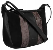 Torebki damskie - Listonoszka damska ze skóry ekologicznej - David Jones - miniaturka - grafika 1