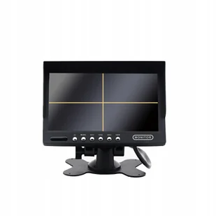 Monitor LCD 7 cali 4-PIN 4 kanały Quad na stopce - Kamery cofania - miniaturka - grafika 1