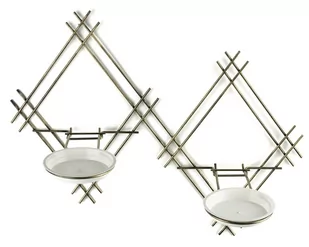 Kwietnik ścienny metalowy LOFT podwójny - Kwietniki - miniaturka - grafika 1