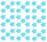 Balony i akcesoria - Balon Gwiazda Niebieska Foliowy Gwiazdka 45cm 50 szt. - miniaturka - grafika 1