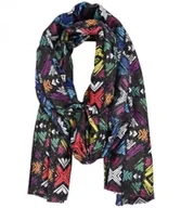 Apaszki i szaliki damskie - Ciepły stylowy szal szalik abstrakcyjny wzór miękki gładki 180x75 cm - miniaturka - grafika 1