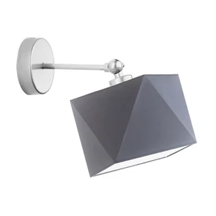 Srebrny kinkiet w stylu skandynawskim ULSAN - Lampy ścienne - miniaturka - grafika 1