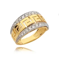 Pierścionki - Złoty pierścionek Au 585 z cyrkoniami N 0316 - miniaturka - grafika 1