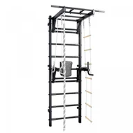 Wyposażenie sportowe i gimnastyczne - drabinka gimnastyczna Trick + poręcze - czarny elite - miniaturka - grafika 1