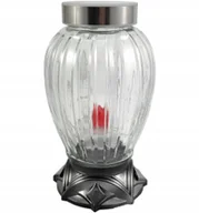 Lampiony i znicze - Nowoczesny Znicz Solarny Lampion Fotowoltaiczny Szklany Lamel - miniaturka - grafika 1