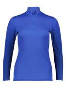 Koszulki sportowe damskie - Mizuno Koszulka funkcyjna "Mideight" w kolorze niebieskim - miniaturka - grafika 1