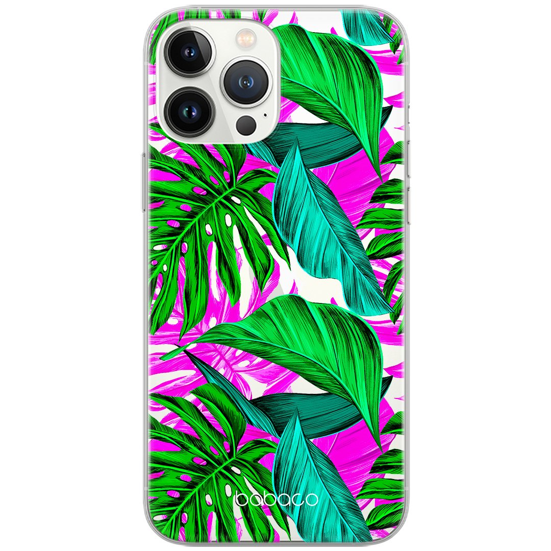 Etui do Samsung M53 5G Rośliny 004 Babaco Nadruk częściowy Przeźroczysty