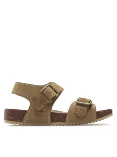 Timberland Sandały Castle Island 2 Strap TB0A5SYWDR01 Beżowy - Buty dla dziewczynek - miniaturka - grafika 1