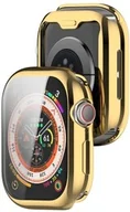 Akcesoria do smartwatchy - Bizon Etui z osłoną ekranu Case Watch Felipe do Apple Watch 10 (46mm), złote - miniaturka - grafika 1