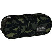 Piórniki - Piórnik owalny BACKUP 4 model A 113 Dinozaury moro - DERFORM - miniaturka - grafika 1