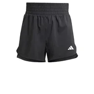 Spodenki damskie - adidas Damskie szorty Pacer Training z 3 paskami tkane z wysokim stanem, XL5 czarne, Czarny, XL - miniaturka - grafika 1