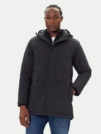 Płaszcze męskie - Jack Wolfskin Płaszcz zimowy Cold Camp A65022 Czarny Regular Fit - miniaturka - grafika 1