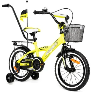Rower dziecięcy GERMINA BMX 16 cali dla chłopca Żółty - Rowery - miniaturka - grafika 1