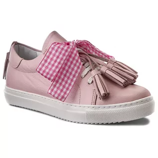 Sneakersy damskie - Sneakersy R.POLAŃSKI - 0860 Różowy Lico - grafika 1
