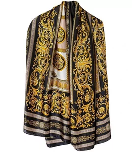 Elegancka chusta szalik szal w kolorowe wzory Stylowa - Apaszki i szaliki damskie - miniaturka - grafika 1