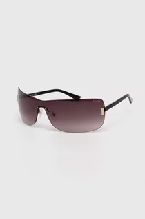 Okulary przeciwsłoneczne - Guess okulary przeciwsłoneczne damskie kolor czarny GU8287_0001F - grafika 1