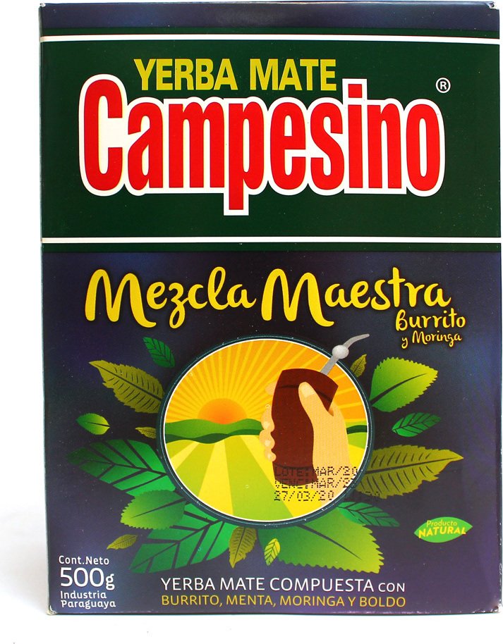 Yerba Mate Campesino Mezcla Maestra 500g Herbata ziołowa z Paragwaju Mięta pieprzowa Yerba Mate sypana 0,5kg