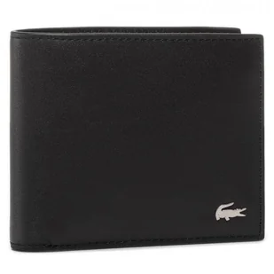 Duży Portfel Męski Lacoste Small Billfold NH1115FG Czarny - Portfele - miniaturka - grafika 1