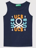 Koszulki dla dziewczynek - United Colors Of Benetton Top 3I1XGH002 Granatowy Regular Fit - miniaturka - grafika 1