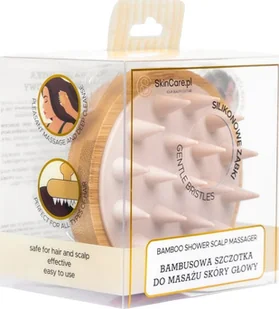 SKINCARE Bambusowa szczotka do masażu skóry głowy 1 szt. - Szczotki do masażu - miniaturka - grafika 1