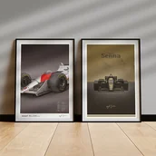 Obrazy i zdjęcia - Zestaw 2 plakatów - Ayrton Senna - miniaturka - grafika 1