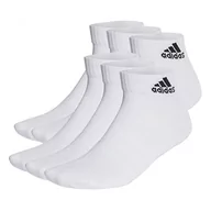 Rajstopy - adidas, Cushioned Sportswear Ankle Socks 6 Pairs, Rajstopy, Biały Czarny, Xxl, Wielbiciel Unisex - miniaturka - grafika 1