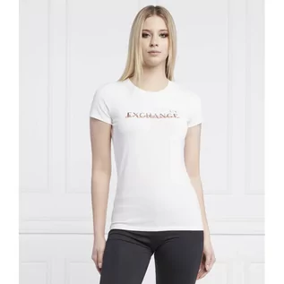 Koszulki i topy damskie - Armani Exchange T-shirt | Regular Fit - grafika 1