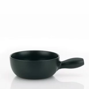 Kela Basel 366575 rondel do fondue serowego z ogniotrwałej ceramiki, średnica: 22 cm, 1 l, czarny 66575 - Rondle - miniaturka - grafika 1