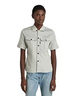Koszulki i topy damskie - G-STAR RAW Damska koszulka Officer Ss Blouse, szary (Mineral Gray D125-c958), M - miniaturka - grafika 1