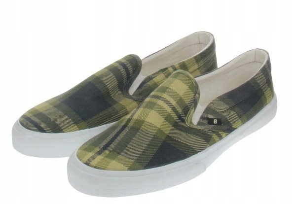 ETHLETIC TRAMPKI MĘSKIE SLIP ON W KRATĘ NA BIAŁEJ PODESZWIE 45 1J1A