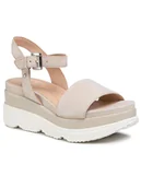 Sandały damskie - Geox Sandały D Gardenia C D02HBC 00021 C6738 Beżowy - miniaturka - grafika 1