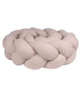 Ochraniacze do łóżeczka - Ochraniacz do łóżeczka warkocz "Wafel łososiowy" - 320cm - miniaturka - grafika 1