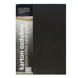 Papier ozdobny Galeria Papieru Kraft czarny 275g/m2 20ark. A4 - Opakowania i torebki na prezenty - miniaturka - grafika 1