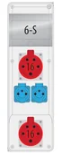 Rozdzielnie elektryczne - Pawbol Rozdzielnica R-BOX SLIM 2x16A/5p 2x250V 6S B.SLIM-6S-15 B.SLIM-6S-15 - miniaturka - grafika 1