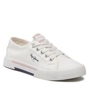 Tenisówki PEPE JEANS - Brady Girl Basic PGS30543  White 800