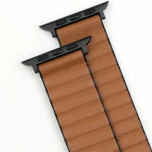 Pasek BELINE Magnetic Pro do Apple Watch 4/5/6/7/8/9/SE/SE 2/SE 2022 (38/40/41mm) Czarno-brązowy - Akcesoria do smartwatchy - miniaturka - grafika 3