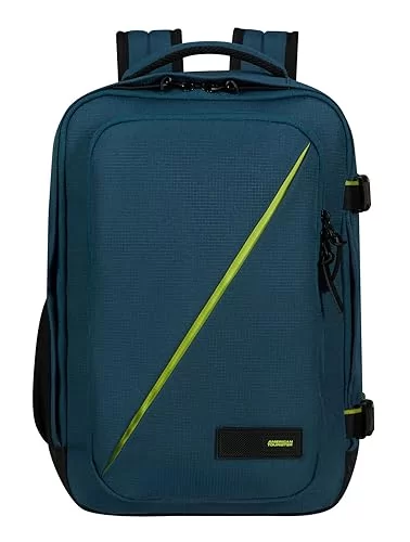 American Tourister Take2Cabin - plecak samolotowy S Underseater, bagaż podręczny, 40 cm, 23 l, Niebieski (Harbor Blue), Bagaż podręczny