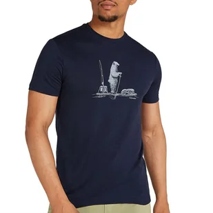 Koszulka Icebreaker Merino 150 Tech Lite Polar Paddle 0A572X4011 - granatowa - Koszulki męskie - miniaturka - grafika 1