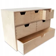 Pudła i kartony archiwizacyjne - Organizer na biurko, 6 szuflad, 42 x 20 x 28,5 cm - miniaturka - grafika 1