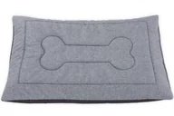 Legowiska dla psów - Legowisko mata dla psa Welsti szary melanż len kość L 100x70 wigofil - miniaturka - grafika 1