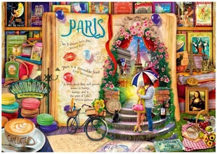 Bluebird Puzzle 1000 elementów. Życie to otwarta księga. Paryż, Aimee Stewart - Puzzle - miniaturka - grafika 1