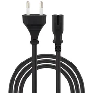 Kable komputerowe i do monitorów - Kabel zasilający EU 2 pin (CEE 7/16) - IEC 320 C7 SAVIO CL-185 2 m - miniaturka - grafika 1