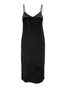 ONLY ONLVICTORIA Satynowy pasek MID Dress NOOS W sukienka, czarna, S, czarny, S - Sukienki - miniaturka - grafika 1