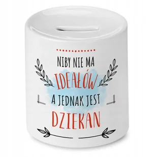 Skarbonka Dla Dziekana na Urodziny na Prezent z Nadrukiem ze Zdjęciem + Opakowanie na prezent (wzór 04) - Skarbonki - miniaturka - grafika 1