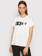 Koszulki i topy damskie - DKNY Sport T-Shirt DP8T5894 Biały Regular Fit L, M, S, XL, XS - miniaturka - grafika 1