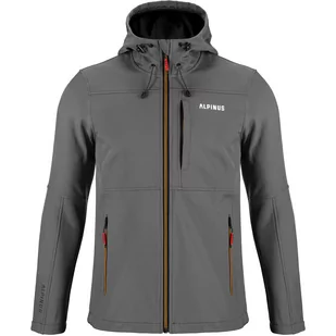 Kurtka trekkingowa męska softshell Alpinus Vinicunca grafitowy - Odzież trekkingowa męska - miniaturka - grafika 1