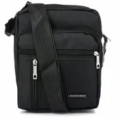 Torby męskie - Torba Saszetka Męska Na Ramię Sportowa Torebka Raportówka Pojemna Czarna - miniaturka - grafika 1