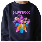 Bluzy dla dziewczynek - BLUZA DZIECIĘCA KPOP DEMON HUNTERS HUNTRIX 122-128 BAWEŁNIANA JAKOŚĆ - miniaturka - grafika 1