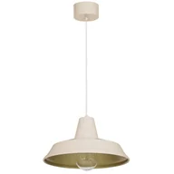 Lampy sufitowe - Beżowo-złota, ponadczasowa lampa wisząca ⌀36 LX 4047 z serii CLASS - miniaturka - grafika 1